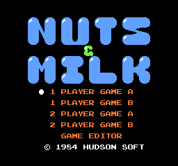 Nuts & Milk Title Screen
